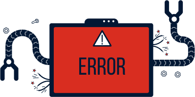 Error illustration showing legacy LIMS system challenges