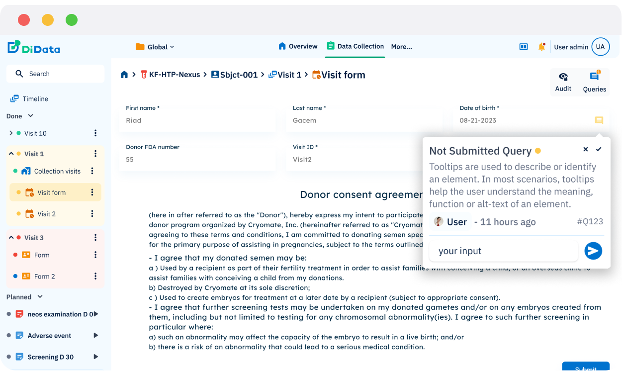 EDC query management